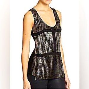 Karina Grimaldi Studded Silk Tank